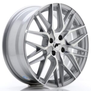 JR Wheels JR28 17x7 ET40 4x100 Silver Machined Face