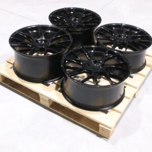 Set of JR42 20x9 ET20 + 20x10 ET30 5x120 Gloss Black