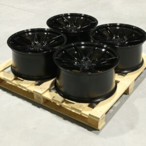 Set of JR44 20x10 ET24 5x112 Gloss Black