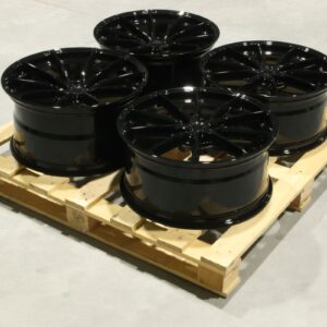 Set of JR37 20x9 ET20 + 20x10 ET35 5x114,3 Gloss Black