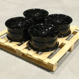 Set of JR28 17x8 ET32 4x108 Gloss Black