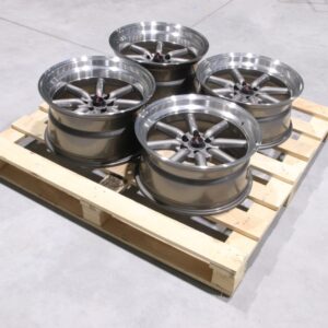 Set of JR19 17x8 ET0 + 17x9 ET-25 3x112 Gun Metal