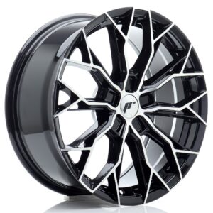 JR Wheels JR49 18x8 ET20-42 5H BLANK Gloss Black Machined Face