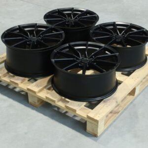 Set of SL02 19x9 ET20 + 19x8 ET40 5x112 Matt Black