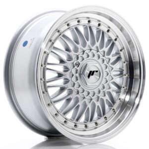 JR Wheels JR9 17x7,5 ET20 4x100/108 Silver w/ Machined Lip+Silver Rivets