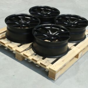 Set of SL01 17x7 ET35 + 17x7 ET40 5x100 Matt Black