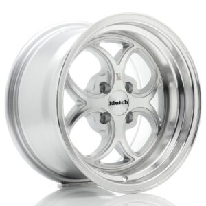 Klutch SL2 15x8,5 ET17 4x100 Silver Machined Face