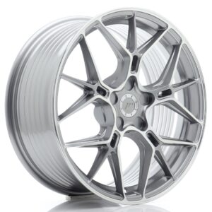 JR Wheels JR51 18x8 ET20-45 5H BLANK Titanium Machined Face