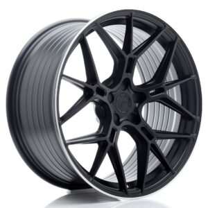 JR Wheels JR51 20x10 ET20-45 5H BLANK Satin Black w/ Machined Lip