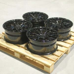 Set of JR48 18x8 ET32 5x108 Gloss Black
