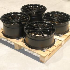 Set of JR37 20x9 ET35 + 20x10,5 ET40 5x114,3 Gloss Black